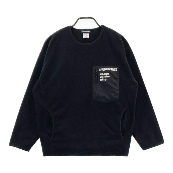 EFFLORESCENCE エフロレッセンス フリース プルオーバー ブラック系 M