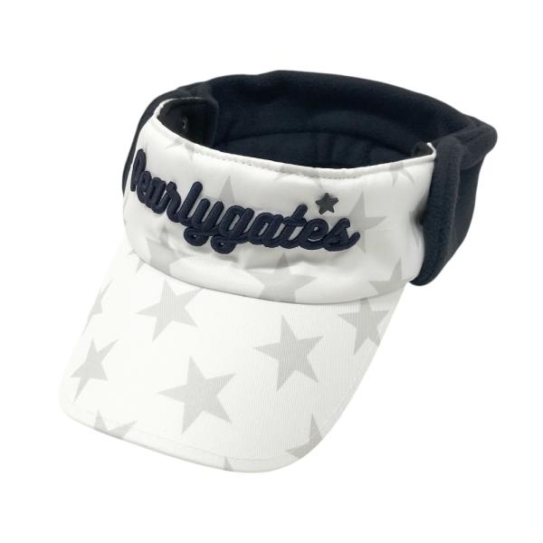 PEARLY GATES パーリーゲイツ フリース耳当て付 サンバイザー 星柄