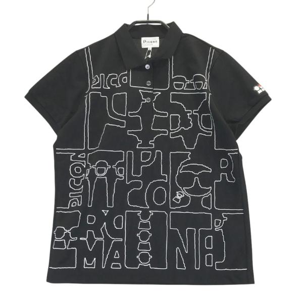 新品】PICONE CLUB ピッコーネクラブ 半袖ポロシャツ ブラック系