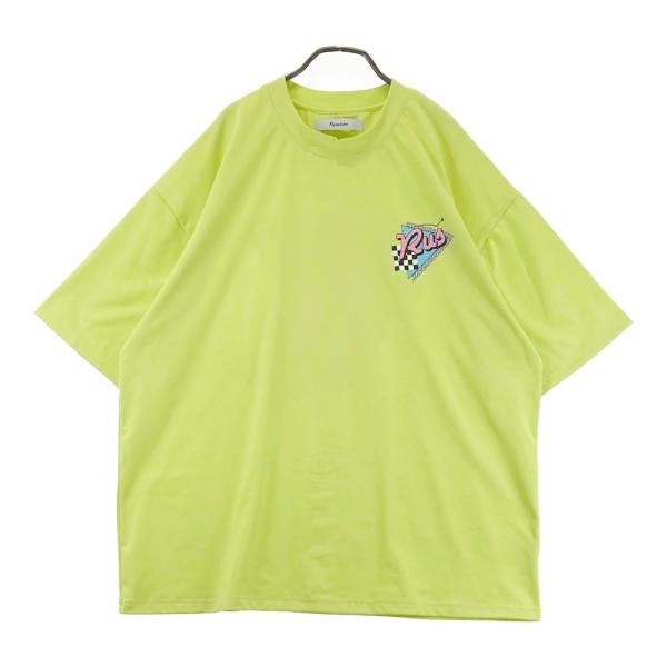 RUSSELUNO ラッセルノ モックネック 半袖Tシャツ バックプリント