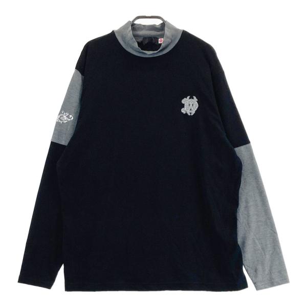 サイズ：4 DANCE WITH DRAGON ダンスウィズドラゴン D1-931100 長袖ハイネックTシャツ  ホワイト系 [240101450964] ゴルフウェア メンズ ストスト DANCE WITH DRAGON ダンスウィズドラゴン D1-931100 長袖