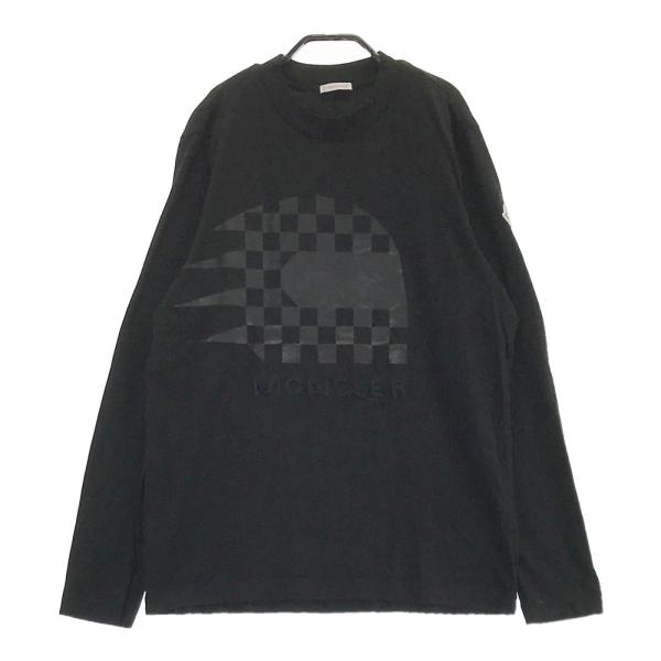 MONCLER モンクレール LS T-SHIRT 長袖Tシャツ ブラック系 M メンズ