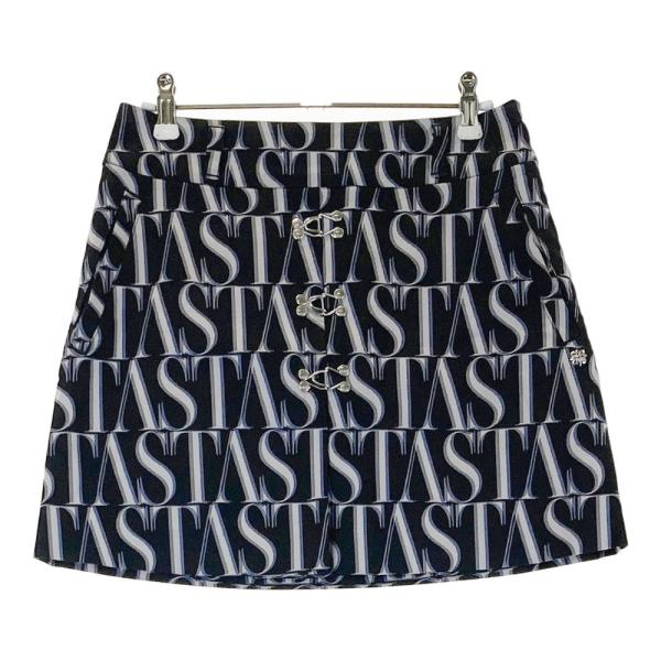 サイズ：S ST ANDREWS セントアンドリュース  スカート ロゴ 総柄 ブラック系 [240101451731] ゴルフウェア レディース ストスト ST ANDREWS セントアンドリュース スカート ロゴ 総柄 ブラック