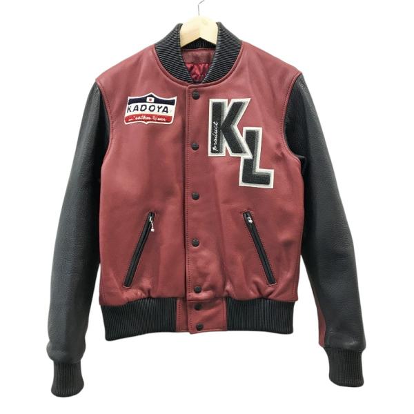 カドヤ（KADOYA） 【美品】KADOYA スタジャン レザージャケット レッド
