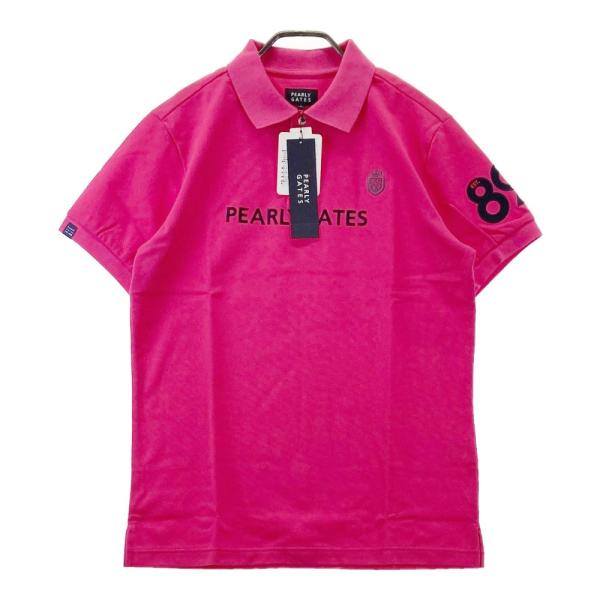 PEARLY GATES パーリーゲイツ ポロシャツ サイズ5 ピンク 新品】PEARLY GATES パーリーゲイツ 半袖ポロシャツ ピンク系 5