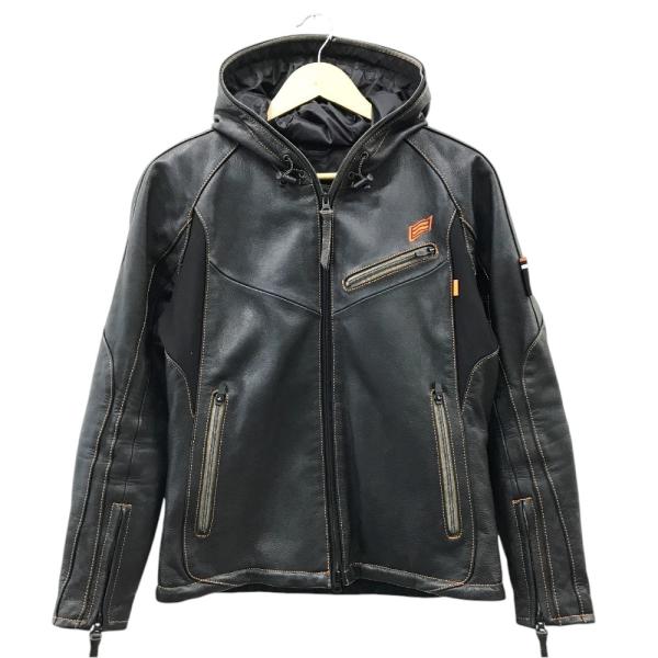 HYOD フード付きレザージャケット ブラック HYOD ヒョウドウ フード レザージャケット ブラック系 M バイク