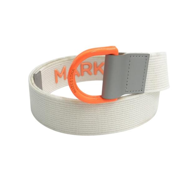 mkt MARK & LONA ゴルフ ベルト ホワイト MARK&LONA マークアンドロナ リングベルト ホワイト系 ゴルフウェア