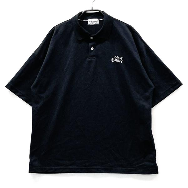 JACK BUNNY ジャックバニー 2023年モデル 半袖ポロシャツ ブラック系 4