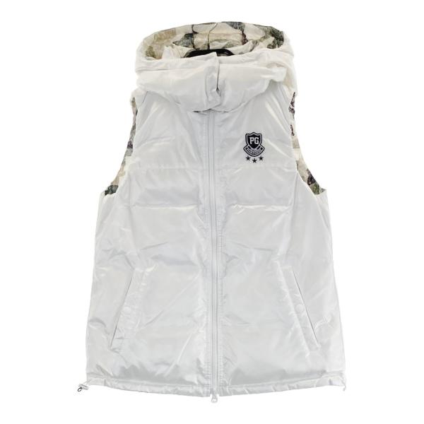 パーリーゲイツダウンベスト迷彩柄レディースお値下げ不可 PEARLY GATES パーリーゲイツ ; 2WAY リバーシブル ダウンベスト