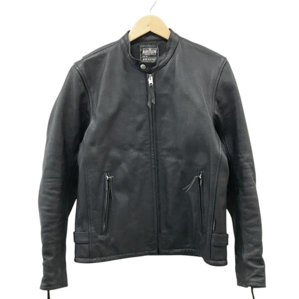 KADOYA カドヤ レザージャケット シングルライダース ブラック系 L