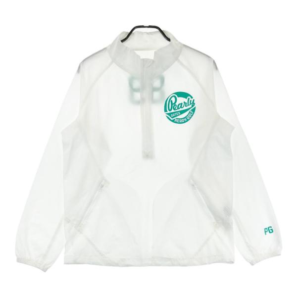 パーリーゲイツ　ナイロンジャケット　ゴルフウェア　ホワイト　4 PEARLY GATES パーリーゲイツ ナイロン 長袖 ハーフジップジャケット