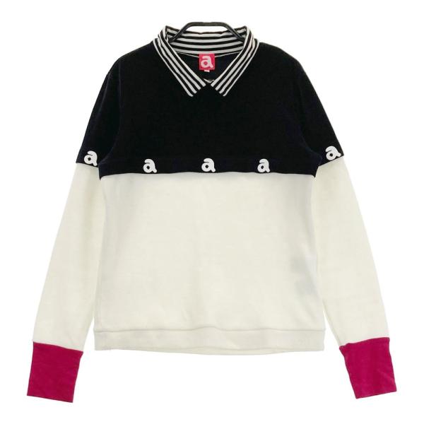 ARCHIVIO アルチビオ 襟付 起毛切替 ニットセーター ホワイト系 36  