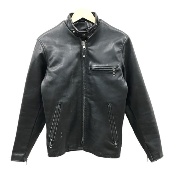 SCHOTT ショット レザー シングルライダースジャケット ブラック