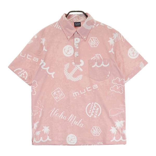 muta marine golf ムータマリン　レディース　半袖ポロシャツ muta MARINE 【新品】ムータマリン 半袖ポロシャツ 白×ネイビー