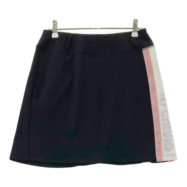 ARCHIVIO アルチビオ 異素材切替 ロゴ入りスカート ブラック系 38