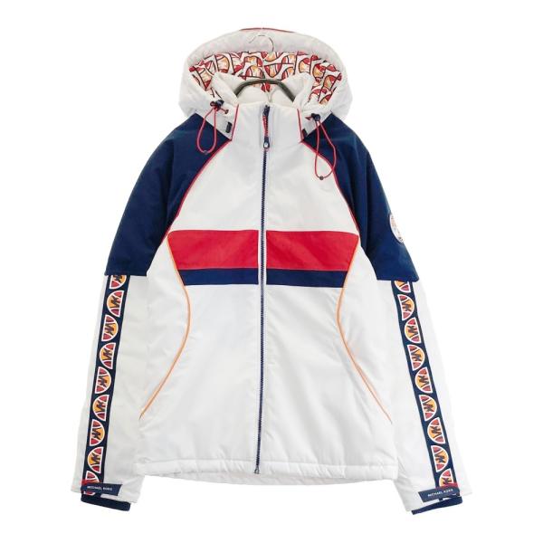 Michael Kors マイケルコース　ホワイト ジャケット　SからM 美品 MICHAEL KORS - 2071 新品 MICHAELKORS フォーダウン ジップ