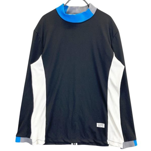 サイズ：M DECEMBERMAY ディセンバーメイ  ハイネック 長袖Tシャツ  ブラック系 [240101417505] ゴルフウェア メンズ ストスト DECEMBERMAY ディセンバーメイ ハイネック 長袖Tシャツ ブラック