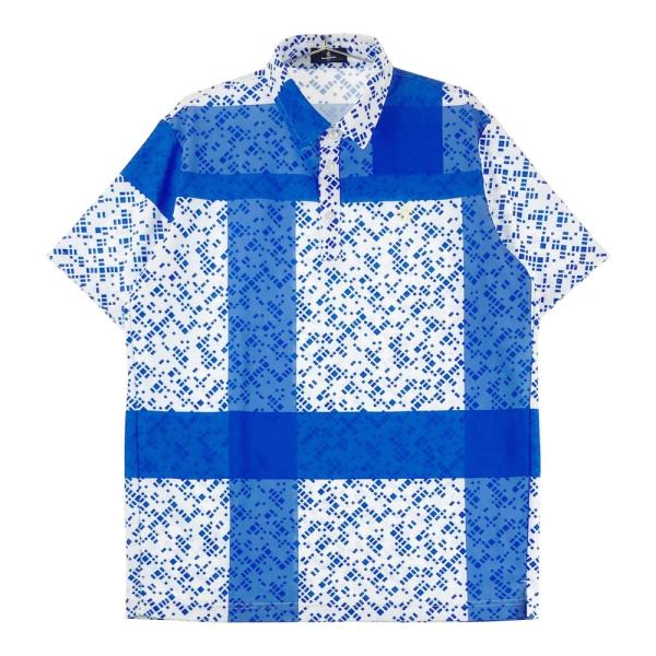 サイズ：L MUNSING WEAR マンシングウェア  半袖ポロシャツ 総柄 ブルー系 [240101442114] ゴルフウェア メンズ ストスト 楽天市場】MUNSING WEAR マンシングウェア 半袖ポロシャツ 総柄