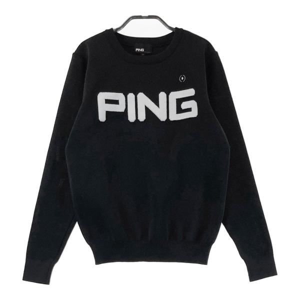 PING ピン 2023年モデル 長袖 ニットセーター ブラック系 M