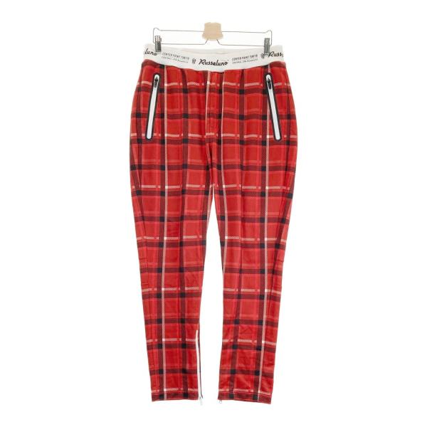 RUSSELUNO ラッセルノ ロングパンツ ルチャ チェック柄 レッド系 7