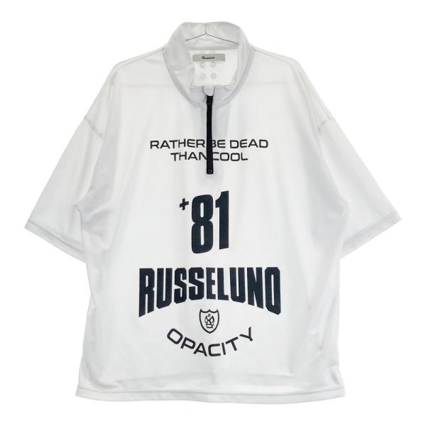 RUSSELUNO ラッセルノ ハーフジップ半袖Tシャツ ルチャ ホワイト系 7