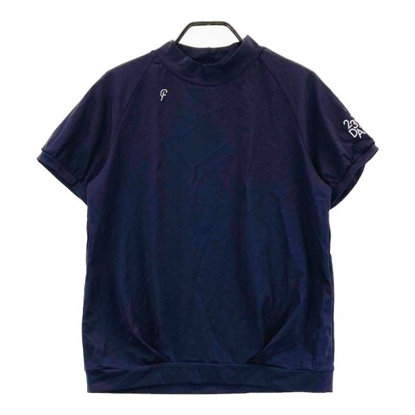 23Fondation 半袖　ゴルフワンピース ネイビー　23区　M　ゴルフ 2WAY着用可能【23Fondation/WOMEN】衿付き シャツワンピース