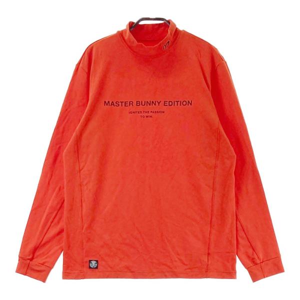 サイズ：4 MASTER BUNNY EDITION マスターバニーエディション 2023年モデル 起毛 ハイネック 長袖Tシャツ  オレンジ系 [240101466467] ゴルフウェア メンズ ストスト MASTER BUNNY EDITION（マスターバニーエディション） 2023年モデル
