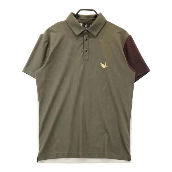 【未使用品】1PIU1UGUALE3 GOLF 半袖ポロシャツ サイズ4 1PIU1UGUALE3 GOLF 半袖ポロシャツ カーキ系 4 ゴルフウェア