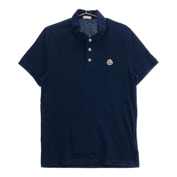 MONCLER ネイビーポロシャツ L MONCLER ネイビー ポロシャツ L size - メルカリ