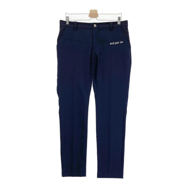 サイズ：82 AND PER SE アンパスィ  ストレッチ ロングパンツ  ネイビー系 [240101502026] ゴルフウェア メンズ ストスト AND PER SE アンパスィ ストレッチパンツ ネイビー系 LL ゴルフ