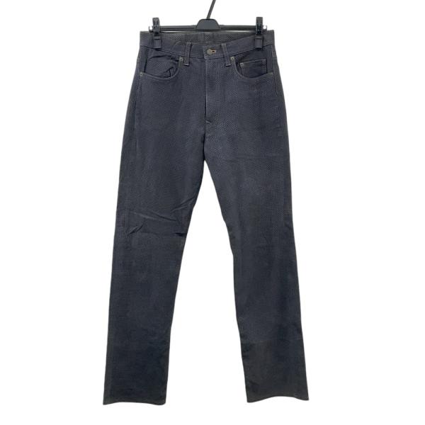 32 クシタニエクスプローラージーンズ 革パンレザーパンツ