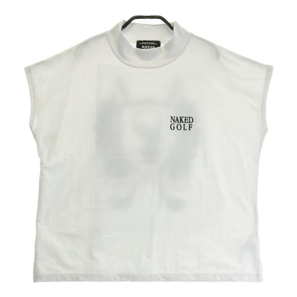 サイズ：M NAKED GOLF ネイキッドゴルフ  ハイネックTシャツ  ホワイト系 [240101469079] ゴルフウェア レディース ストスト NAKED GOLF ネイキッドゴルフ ハイネックTシャツ ホワイト系 M