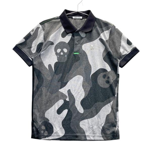 MARK&LONA マークアンドロナ 半袖ポロシャツ 迷彩柄 カモフラ グレー系
