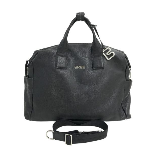 【希少】BREE ビジネスバッグ レザー ブラック 2way ショルダー bree ブリー 2WAY レザー ビジネス バッグ ブラック系 : ブランド古着