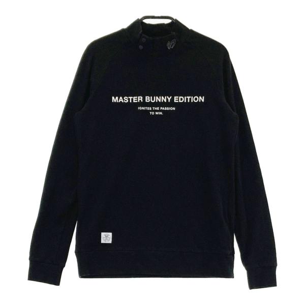 サイズ：0 MASTER BUNNY EDITION マスターバニーエディション 2023年 長袖ハイネックTシャツ  ブラック系 [240101471255] ゴルフウェア レディース ストスト MASTER BUNNY EDITION マスターバニーエディション 2023年 長袖