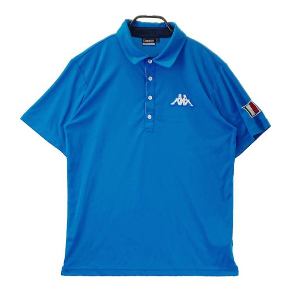 KAPPA GOLF カッパゴルフ  半袖ポロシャツ  ブルー系 L ゴルフウェア メンズ