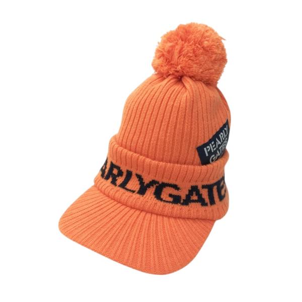 PEARLY GATES パーリーゲイツ 2024年 ニットキャップ オレンジ系 FR