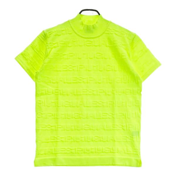 美品】1PIU1UGUALE3 GOLF GRK045 半袖ニット セーター 総柄 イエロー系