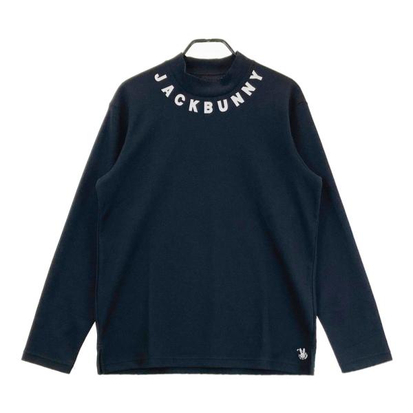サイズ：6 JACK BUNNY ジャックバニー  ハイネック長袖Tシャツ  ブラック系 [240101435147] ゴルフウェア メンズ ストスト JACK BUNNY ジャックバニー 2024年モデル ハイネック長袖Tシャツ