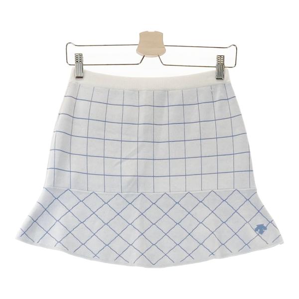 デサント　ゴルフ　スカート　チェック　ニット ルコックスポルティフ ゴルフ le coq sportif golf チェック柄