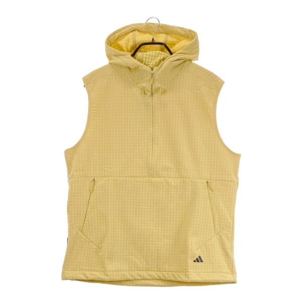 サイズ：2XL ADIDAS GOLF アディダスゴルフ IW2818 2024年 ハーフジップ ベスト  ベージュ系 [240101474679] ゴルフウェア メンズ ストスト 新品】ADIDAS GOLF アディダスゴルフ IW2818 2024年 ハーフ