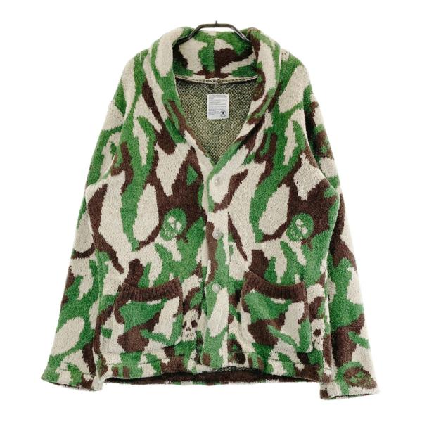 MARK＆LONAマークアンドロナ　カモフラ スカル 迷彩 総柄 ニット　L MARK＆LONAマークアンドロナ カモフラ スカル 迷彩 総柄 ニット