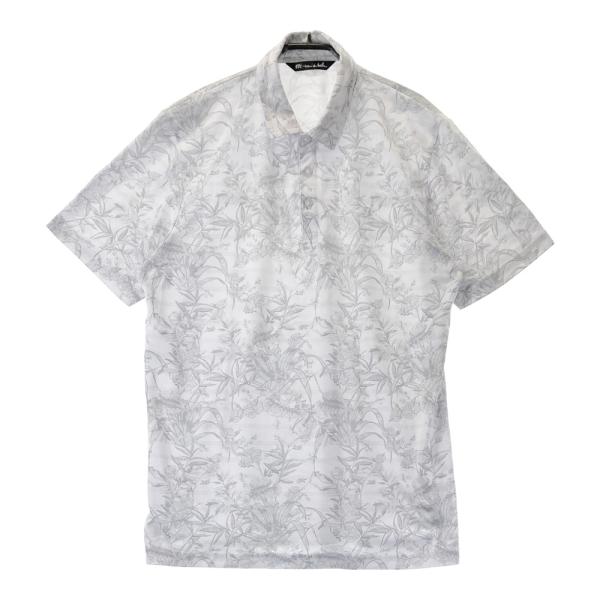 新品 トラヴィスマシュー 半袖シャツ 総柄 ホワイト XLサイズ TRAVIS MATHEW トラビスマシュー 半袖ポロシャツ 総柄 ホワイト系 XL
