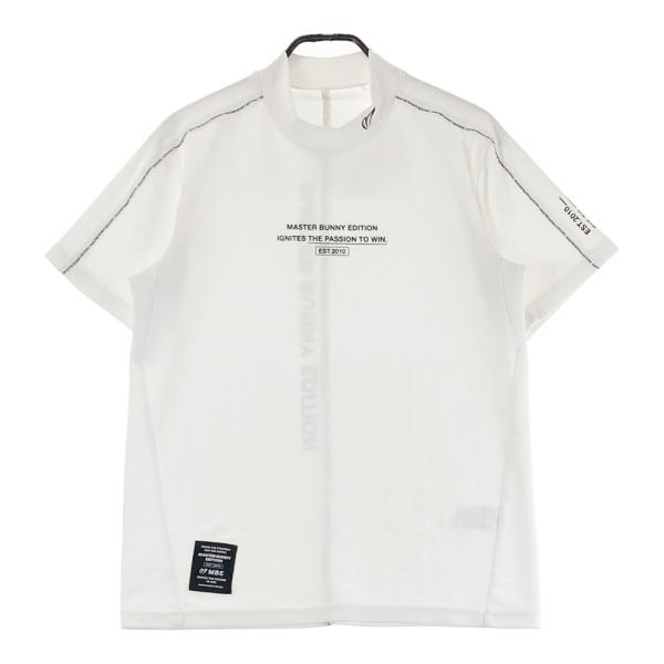 新品 【サイズ５(Ｌ)】【ホワイト】マスターバニー　半袖　ハイネックシャツ MASTER BUNNY EDITION マスターバニーエディション ハイネック 半袖T