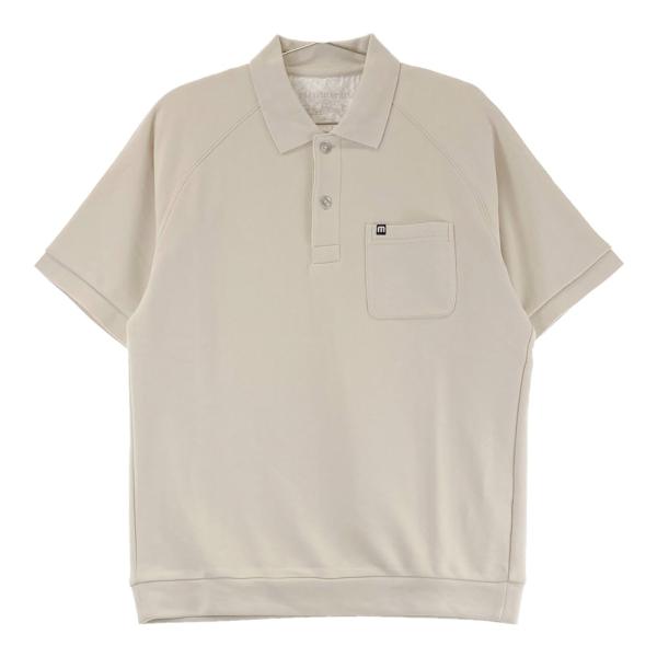 サイズ：M TRAVIS MATHEW トラビスマシュー  半袖ポロシャツ  ベージュ系 [240101476058] ゴルフウェア メンズ ストスト トラヴィスマシュー（Travis Mathew）（メンズ）ゴルフウェア