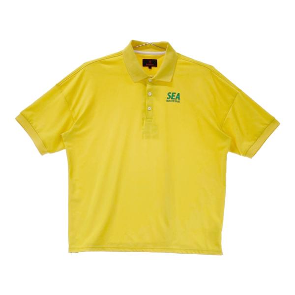 専用　ブリーフィング ゴルフ WINDANDSEA ポロシャツ L イエロー BRIEFING GOLF ブリーフィング WIND AND SEA 半袖ポロシャツ イエロー