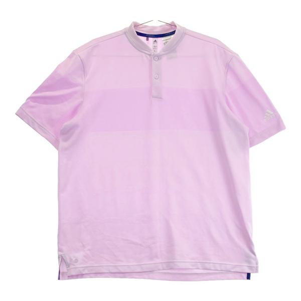 ADIDAS GOLF アディダスゴルフ 半袖襟付きTシャツ ピンク系 L ゴルフ