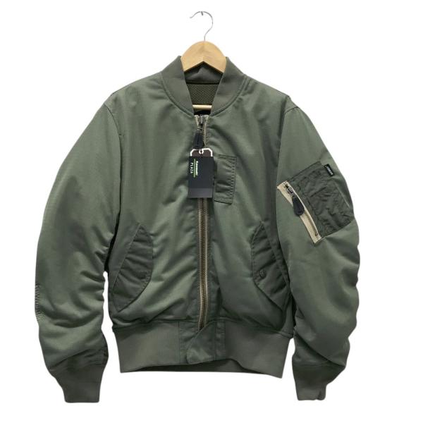 【美品】カワサキ　AVIREX MA-1ジャケット　Lサイズ AVIREX MA-1 AIR MESH JACKET オートバイ専用設計ジャケット