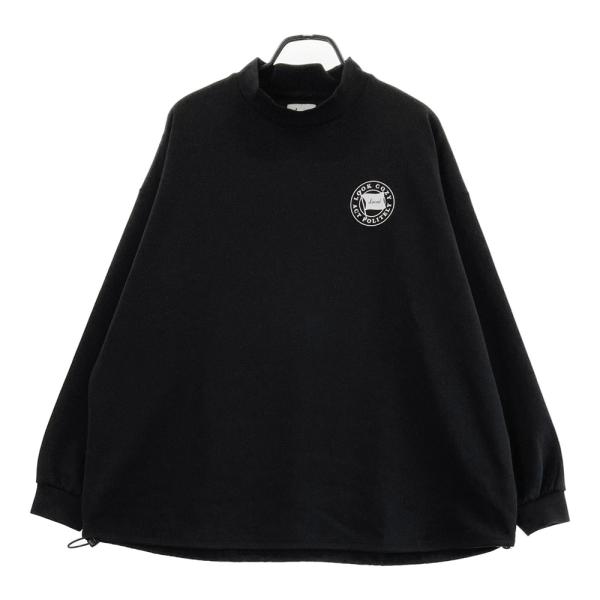 サイズ：M/L LOCAL GOLF　ローカルゴルフ  ハイネック長袖Tシャツ  ブラック系 [240101478036] ゴルフウェア メンズ ストスト LOCAL GOLF ローカルゴルフ ハイネック長袖Tシャツ ブラック系 M
