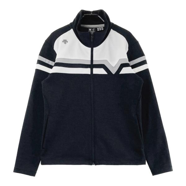 DESCENTE GOLF ブラックジャケット Lサイズ DESCENTE GOLF デサントゴルフ ジップジャケット ブラック系 M